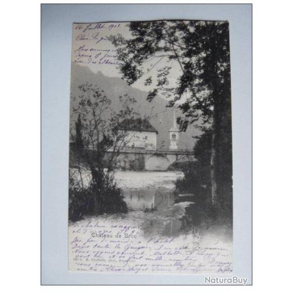 CPA SUISSE Fribourg Chateau de BROC 1902