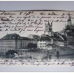 CPA SUISSE Vaud Lausanne Vieille Ville 1904