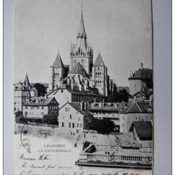 CPA SUISSE Vaud Lausanne La Cathédrale 1903