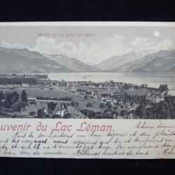 CPA Suisse Vaud Vevey Souvenir du Lac Léman 1903