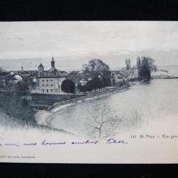 CPA Suisse Vaud St Prex Vue Générale 1908
