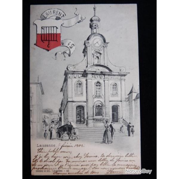 CPA Suisse Vaud Lausanne St Laurent 1902