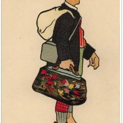 CPA illustrée Mass´boeuf - Caricature militaire Guerre