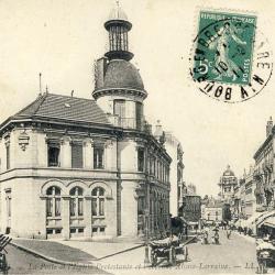 CPA 01 AIN - BOURG - La Poste Église protestante