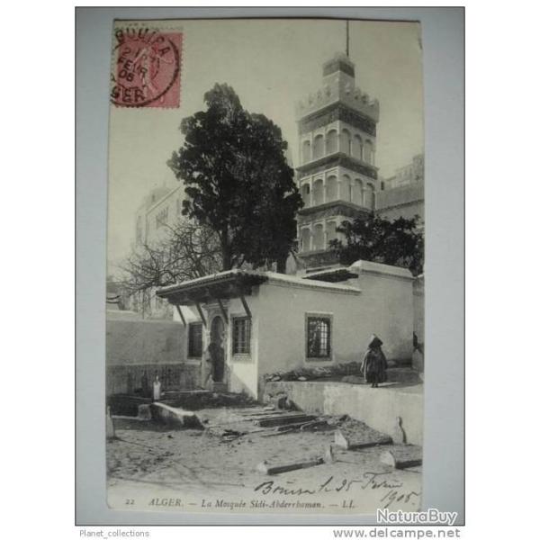 CPA ALGERIE Alger La Mosque Sidi-Abderrhaman 1905