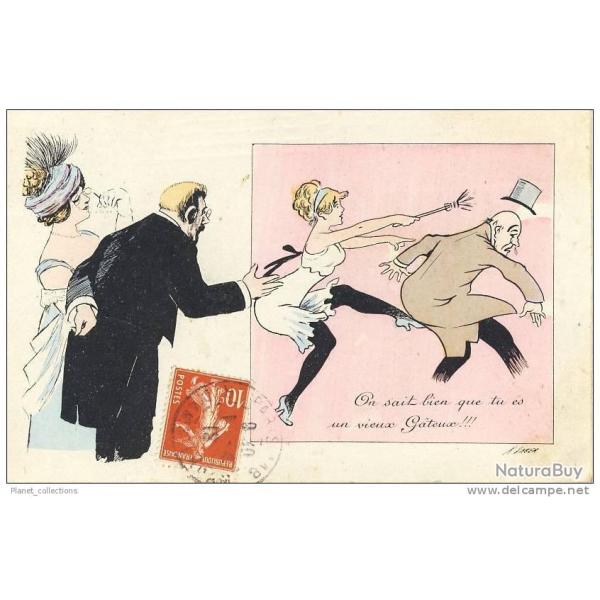 CPA illustrateur SAGER Xavier Pin-up Humour