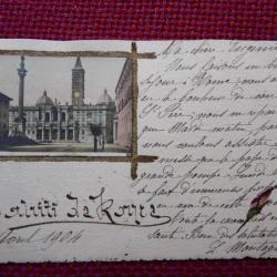 CPA Italie Saluti da Roma illustré