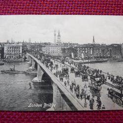 CPA Royaume-Uni London Bridge 1911 Calèche