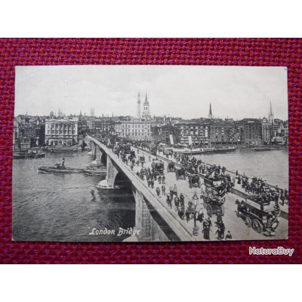 CPA Royaume-Uni London Bridge 1911 Calche