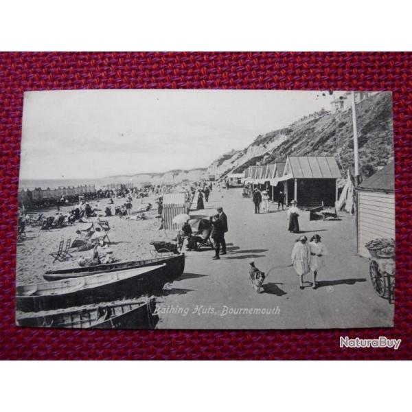 CPA Royaume-Uni Bournemouth Bathing Huts 1911