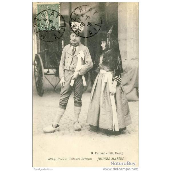 CPA 01 AIN - Anciens Costumes Bressans Maris