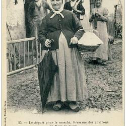 CPA 01 AIN - Pont de Vaux Le départ pour le marché