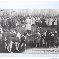 CPA 14 CALVADOS chasse à courre forêt Dreux 1903