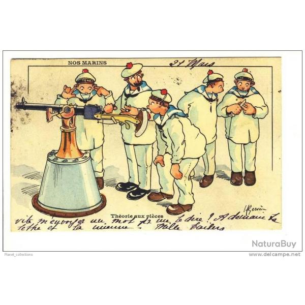 CPA illustre Gervse H. Thorie aux pices Nos Marins