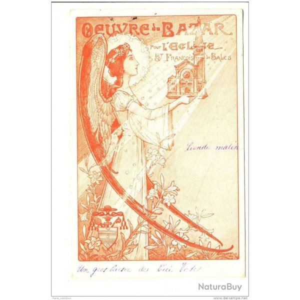 CPA illustre OEuvre du Bazar glise St Franois de Sales