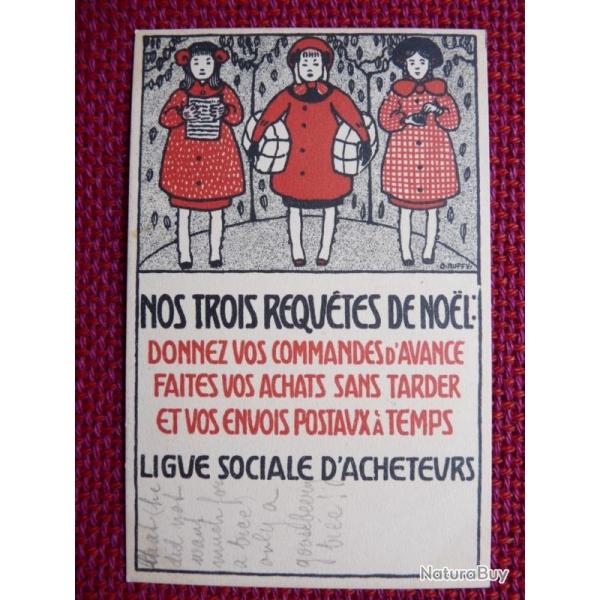 CPA illustre Syndicat Ligue Social d'Acheteurs RUFFY