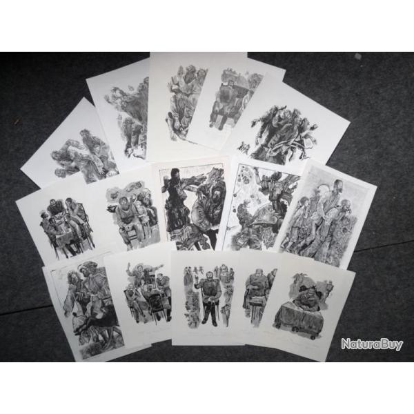 Gravures Lithographies Oleg YAKHNIN artiste Russe
