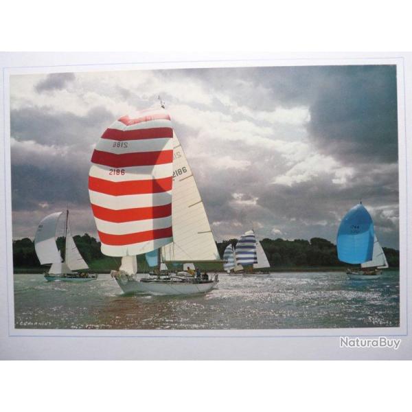 Grande photographie course Voiliers signe ? mer bateau
