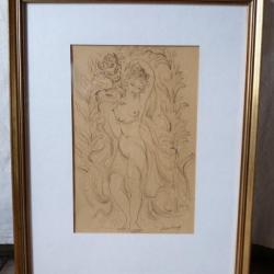 Dessin Femme nue André BOVY
