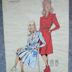 Dessin Mode Femme Pin-up 1945