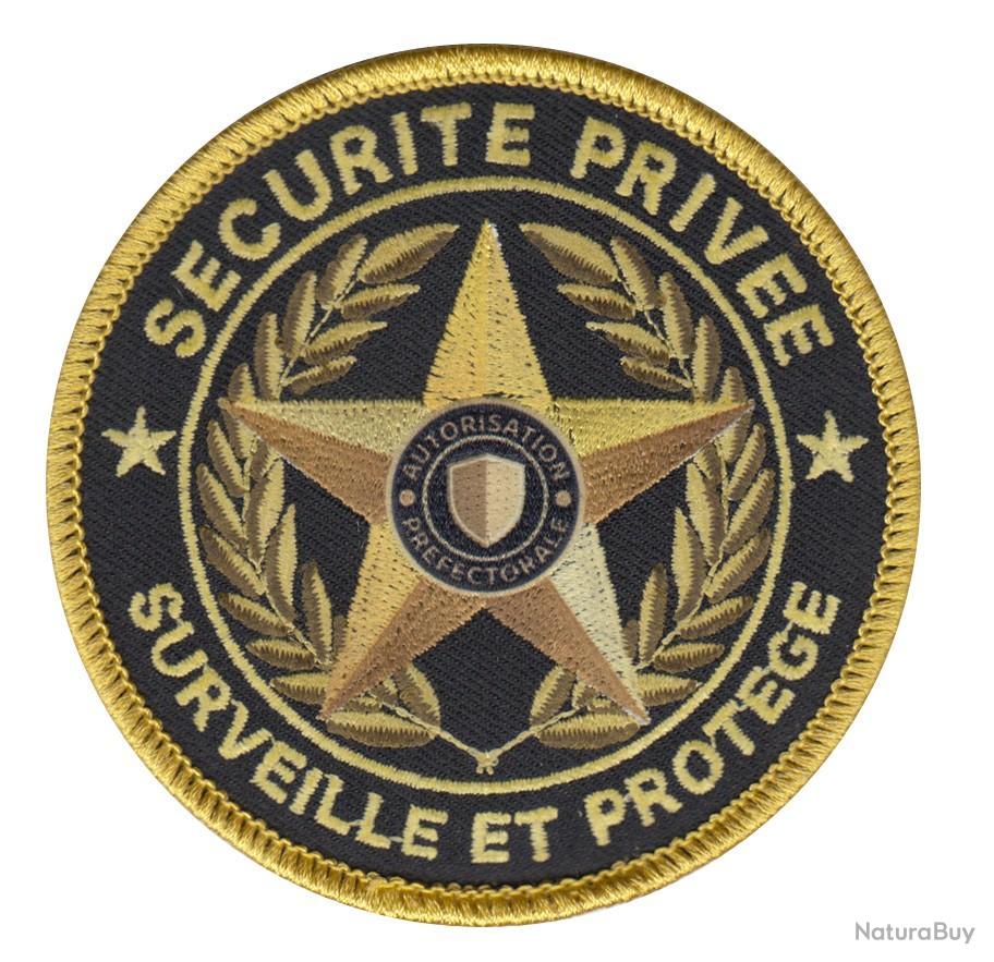 Ecusson SECURITE PRIVEE 8,5 cm étoile Patchs et écussons