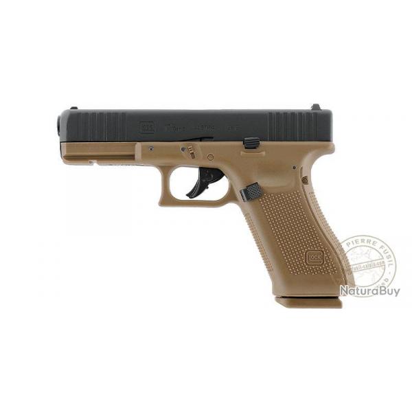 Pistolet  plomb CO2 4,5 mm BB - GLOCK 17 GEN5 - Blowback Coyote