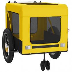 Remorque chariot transport de vélo pour animaux de compagnie jaune 02_0044321