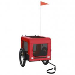 Remorque chariot transport de vélo pour animaux de compagnie rouge 02_0044364