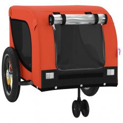 Remorque chariot transport de vélo pour animaux de compagnie Orange 02_0044346