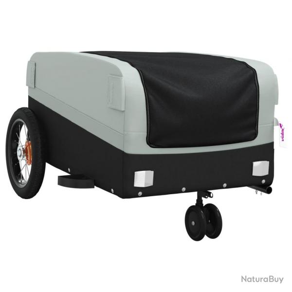 Remorque chariot transport de vlo 30 kg fer gris 02_0044093