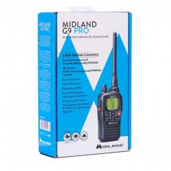 Vente Flash! Talkie-Walkie Midland G9 PRO Noir + Oreillette + Chargeur