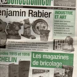la vie du collectionneur 470 aout 2003, benjamin rabier, guides 1915 et 1916 michelin, piscine rouba