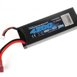 Batterie Li-Po 7.4V - 4200 mAh 40C dean | T2M (0000 2733) - Radiocommandé