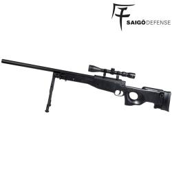 Sniper Airsoft Saigo L96 1,9 Joules avec Lunette et Bipied