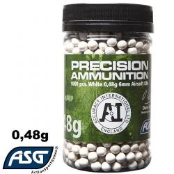 Billes Airsoft 0,48g ASG - Précision et Longue Portée pour Sniper