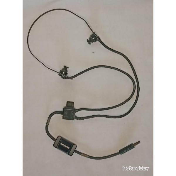 Ecouteurs radio transmission HB-30R US Army WW2