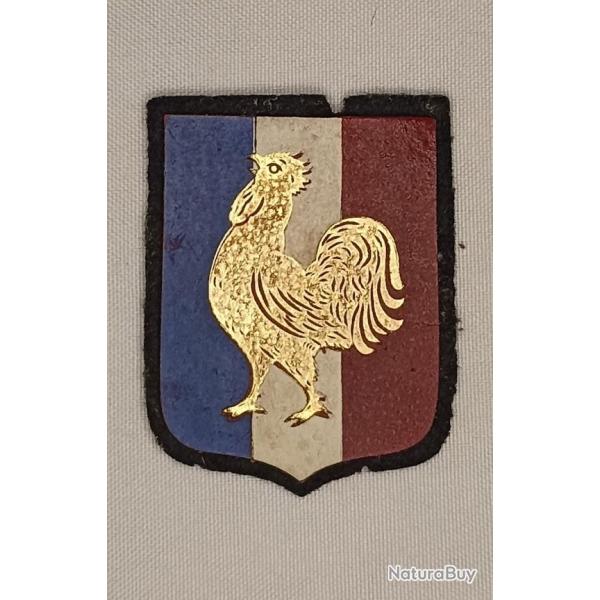 Insigne tissu coq patriotique FRANCE libration