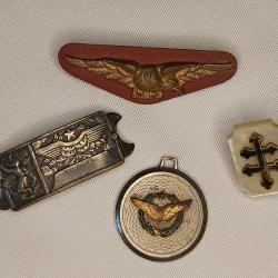 Insigne breloque souvenir pilote Armée de l'Air 39/45 WW2