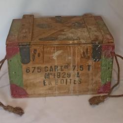 Caisse à munitions 7,5mm model 1929 Armée Française