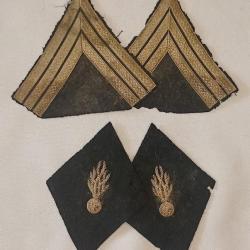 Insigne tissu Gendarmerie Départemental 39/45 WW2