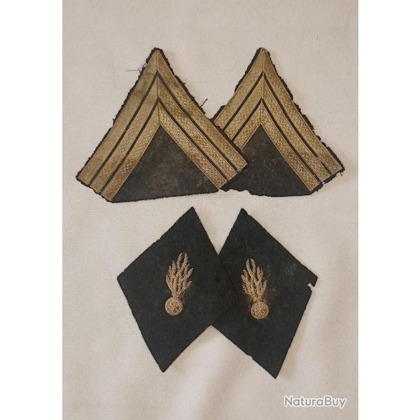 Insigne tissu Gendarmerie Dpartemental 39/45 WW2
