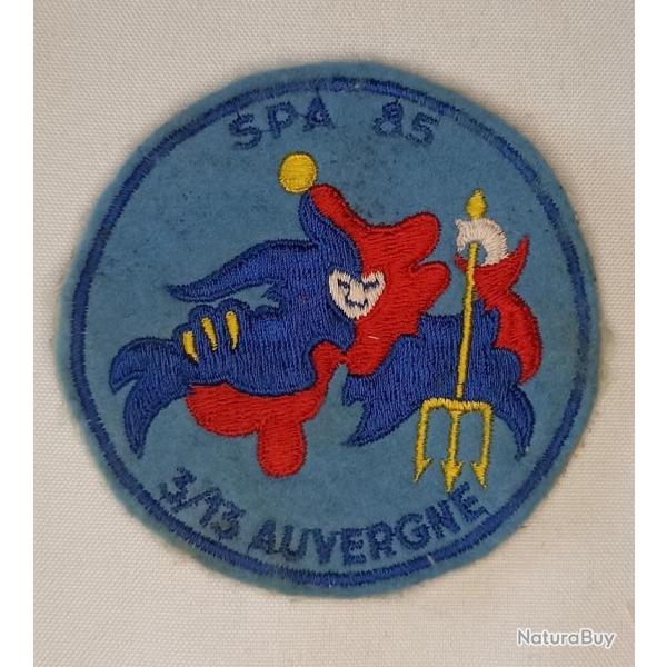 Insigne patch SPA 85 AUVERGNE 3/13 annes 80