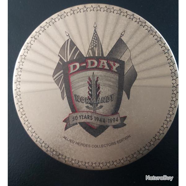 Zippo WW2 Bote vide 50eme anniversaire Generaux et plages dbarquement.