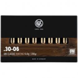 MUNITIONS RWS 30.06 UNI CLASSIC 200GR X20