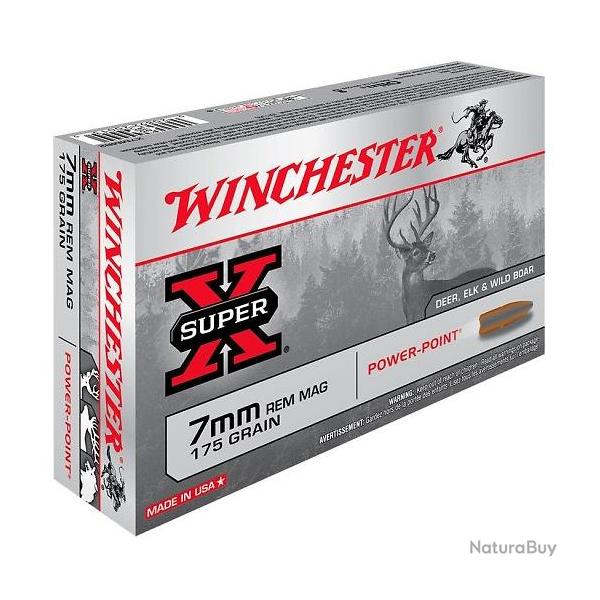 Munitions WINCHESTER 7RM Power Point 175gr x20