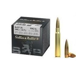 Munitions Sellier & Bellot 8x57 JS FMJ 196gr x50