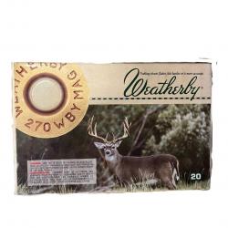 Munitions WEATHERBY 270 Wby Mag 150gr x20