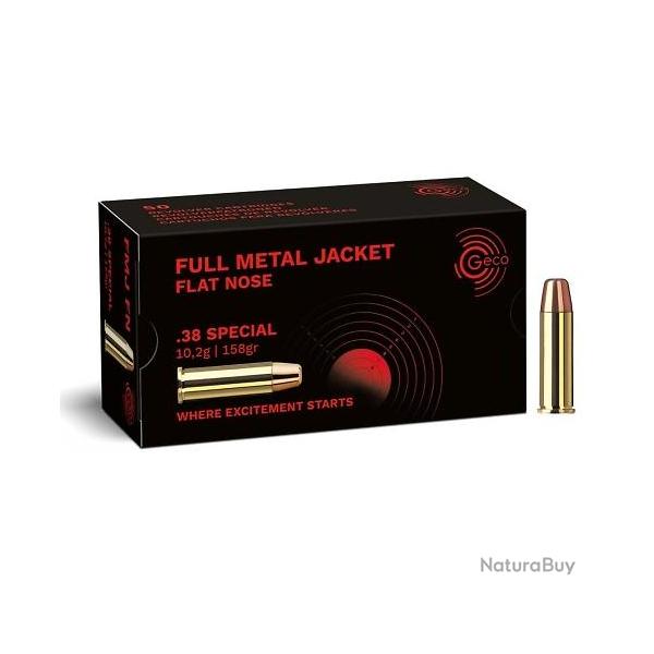 Munitions GECO 38 Special FMJ Flat Nose x50