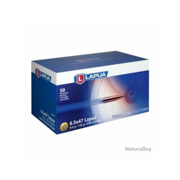 Munitions LAPUA 6.5x47 OTM Scenar 139gr x50