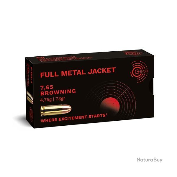 Munitions GECO 7.65 Browning (.32 ACP) FMJ 73gr x50